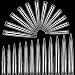 Extra Long Stiletto Nail Tips, Rosy Finch 120Pcs XXL Clear Nail Tips for Acrylic Nails Full Straight Nail Tip