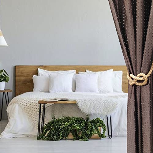 Jute Rope Curtain Tiebacks – Handmade Figure Eight Knot Tie Backs for Drapes & Window Curtains – Nautical Rope Holdbacks for Coastal, Farmhouse & Rustic Home Décor (24in/60cm, Set of 2) - Image 9