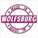 JINTORA Sticker - Adesivo - Adesive da Auto - Creato a Wolfsburg - 110x90mm - JDM - Die Cut - Creato a Wolfsburg