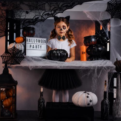 Lucky Merit 3Pcs Halloween Costumes for Girls Kids Headband, Bow Tie & Tutu - image 7