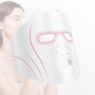 4-in-1 LED Light Therapy Mask - Red, Blue, Yellow and Infrared Light for Skin Regeneration, Anti-Aging, Acne Treatment and Skin Refreshing White