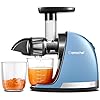 Slow Juicer,AMZCHEF Masticating Juicer Machines with Reverse Function, Cold Press Juicer with Brush, Recipes for High Nutrient Fruits and Vegetables, Blue(Updated) Slow Juicer,AMZCHEF Masticating Juicer Machines with Reverse Function, Cold Press Juicer with Brush, Recipes for High Nutrient Fruits and Vegetables, Blue(Updated)