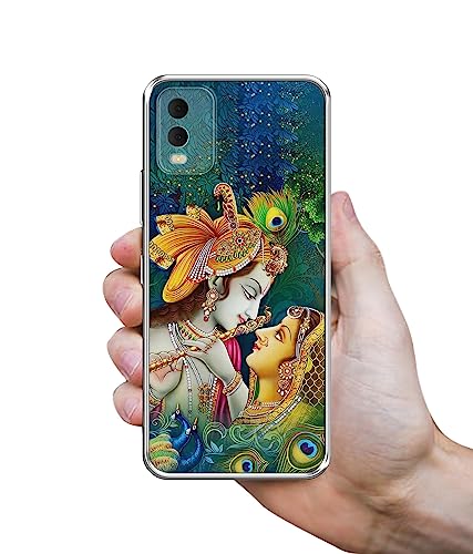 Image of Radha Kishan Love Design Printed Silicon Soft TPU Back Case Cover for Nokia C32 4G