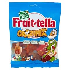 Fruittella Crazy Mix, Caramelle Gommose, Gusto Frutti Assortiti, con Succo di Frutta, Senza Glutine, Confenzione da 1 Busta da 175g, Esperienza da Gustare e Condividere con chi vuoi