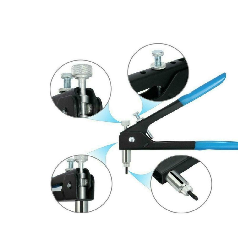 Set Rivettatrici Manuali - 217 Pezzi Con Dadi M3-M12 E Mandrini - Foto 7