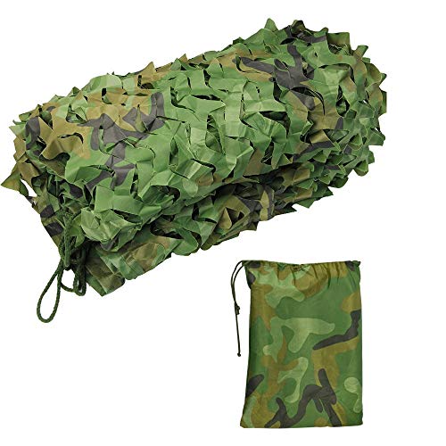 IGRMVIN Red de Camuflaje Sombra Malla de Camuflaje para Decorar y Camufar Lonas Camuflaje Militares de 2m x 3m Sombra Proteger del Viento Accesorios de Camuflaje para Caza de Verde y Marrón