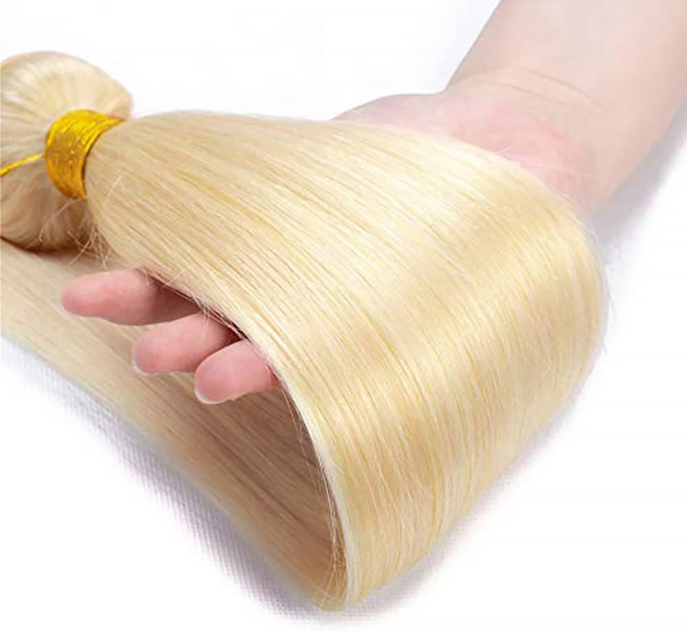 ヘアエクステンション ブラジルの髪の毛の緩い波3束とレースの閉鎖4x4のフリーパートバージン人間の毛のレミールースカーリーヘアエクス 人間の髪の毛の束  閉鎖付きのストレートヘアバンドル、ブラジルのストレートヘア3バンドル閉鎖、8-36インチレミーヒューマンヘア ... 26 28 30 インチ ブロンド ストレート 束 人毛 ブラジル 未処理 バージンヘア エクステンション カラー 613 ストレー