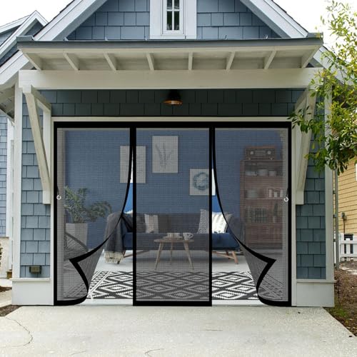 Moustiquaire baie vitrée 243x255 maille ultrarésistante noire