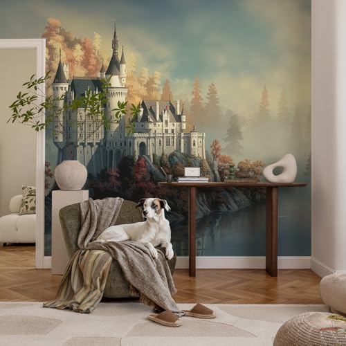 Vinilos decorativos de castillo de cuento con ilustraciones para el hogar 3