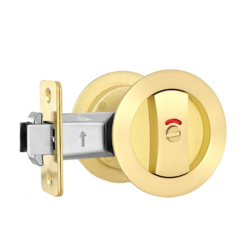 Poignée de porte de poche ronde dorée pour une suite parentale harmonieuse