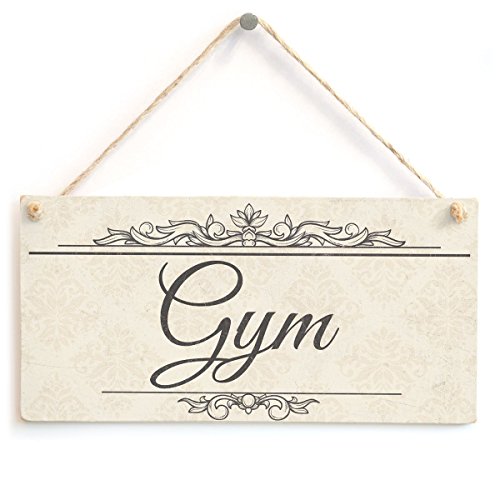 Meijiafei Gym Shabby Chic Door Sign 10