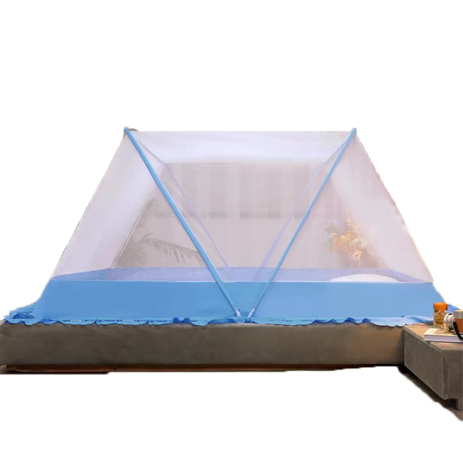 GJMSSMY Foldable Mosquito Net,4 Corner Bed Canopy Bed Canopy Bed Tents Bedroom Decoration Accessories Decor Canopy Easy to DiKMYDntle Canopy Tent,A,135 * 190 * 80CM