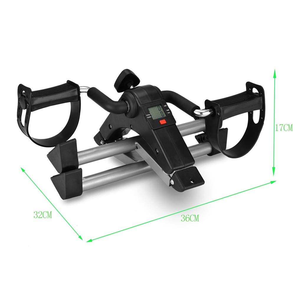 Venditore ambulante Pieghevole Deluxe con Display elettronico, Venditore ambulante di Cyclette per Il Recupero di Gambe e Braccia, Attrezzatura da Palestra per Riabilitazione Fitness per Anziani, PT