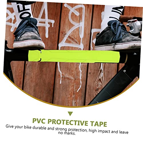 Cinta protectora para llanta y cuadro de bicicleta, PVC, color verde claro, 39,5 x 6 cm miniatura 2