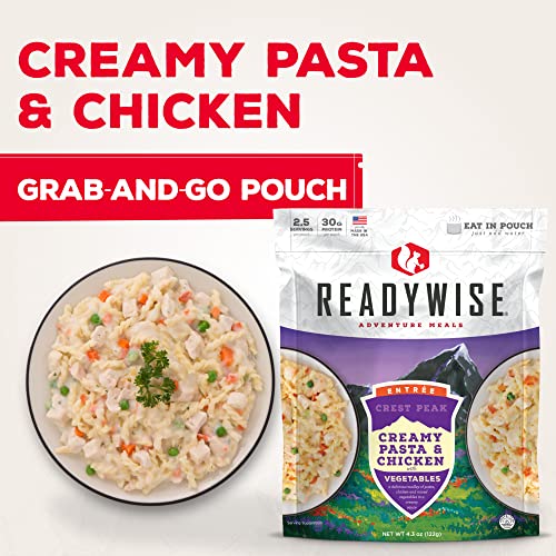 Readywise Outdoor Creamy Pasta & Chicken, Freeze-Dried Backpacking And Camping Meals, Tasty Meals And Snacks For Hiking, Backpacking, Or Emergency Preparedness, Pack Of 1 #TOP1