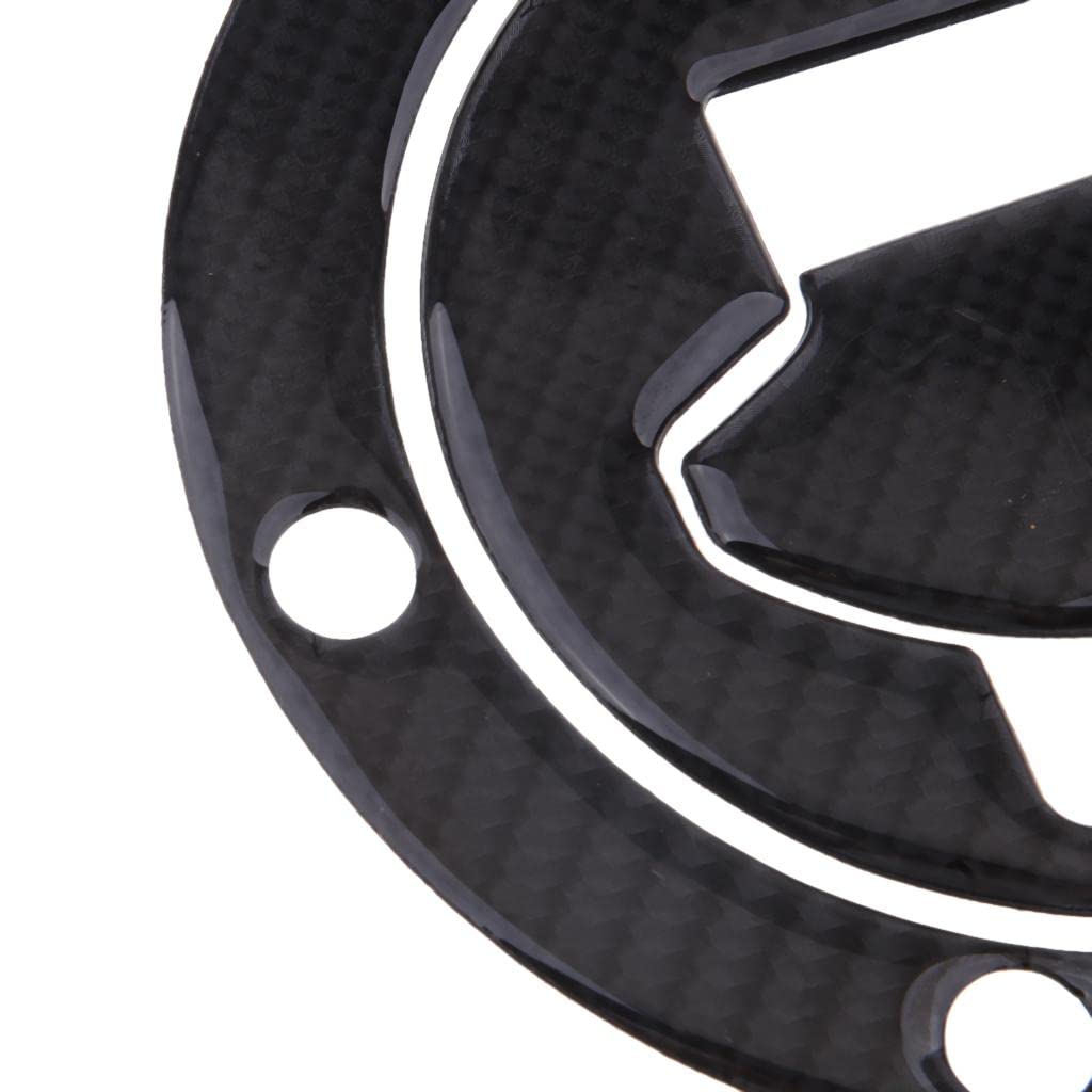 Benzin Tankdeckel Schutz - Wasserdicht Oval Aufkleber für K1200S K1200R K1200RS K1200GT K1200LT - Schwarz Vinyl Motorrad Tank Pads