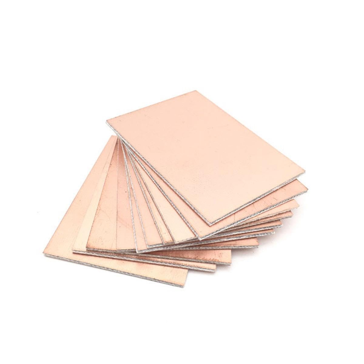 10 Stück Kupferplattiertes Laminat, 100x150mm Einseitig Kupferplattiert PCB Laminat Leiterplatte für industrielle Lötarbeiten