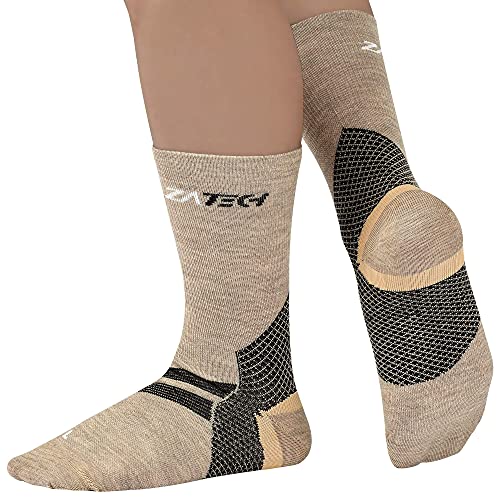 Merino Plantar Fasciitis Relief Sock, Light Micro Crew Compression Socks4