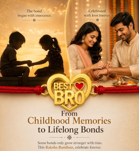 Image of Gold Plated Designer Rakhi Bracelet for Brother | Infinity, Heart, Evil Eye & BRO Designs | Raksha Bandhan Rakhi with Roli Chawal & Greeting Card