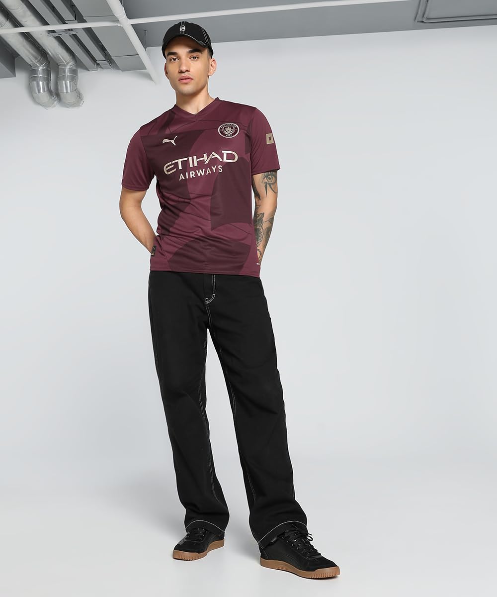 PUMA Maglia Third Manchester City Stagione 2024/25 - Replica - Uomo - Borgogna