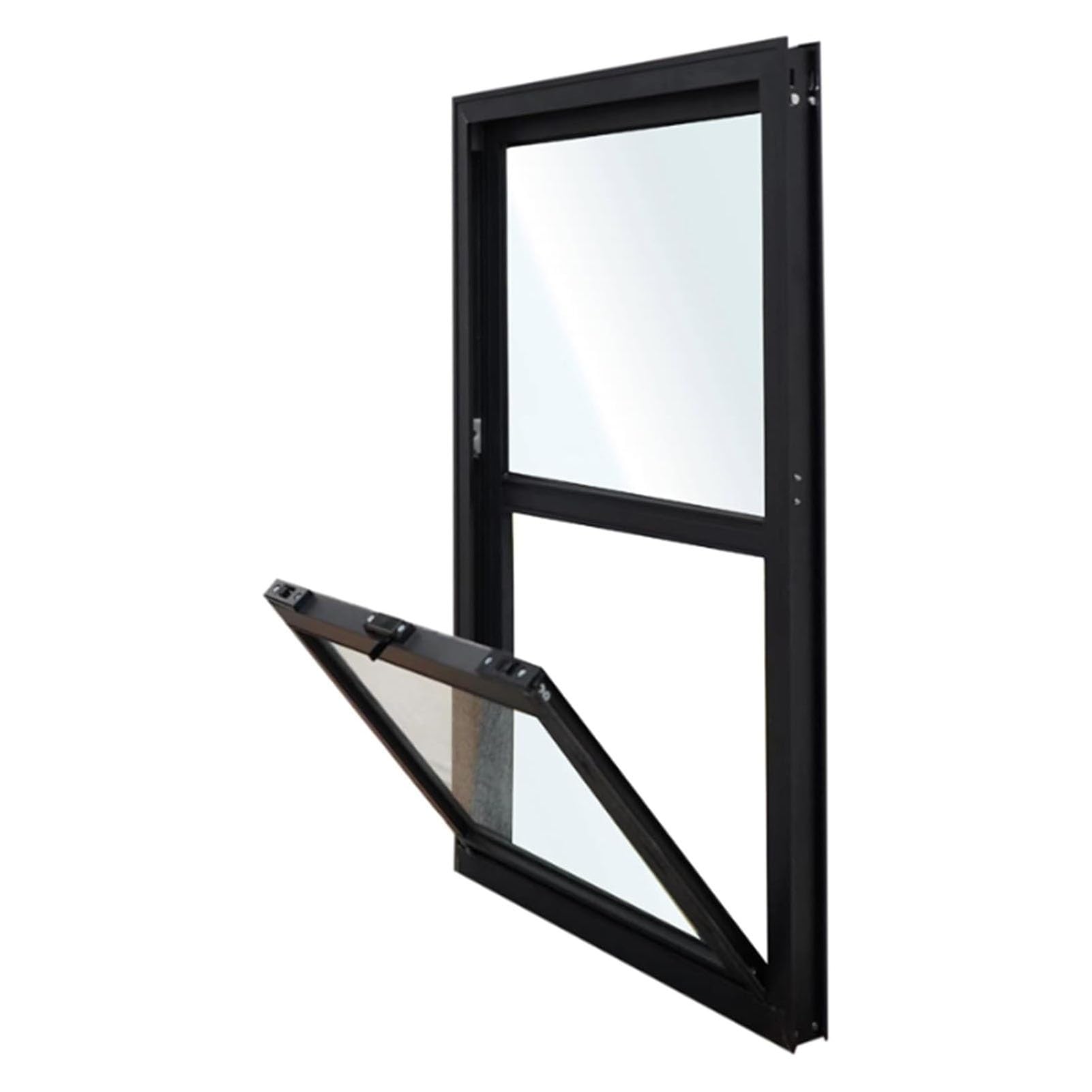 Mobile windows a la maison en verre vertical pour un intérieur lumineux