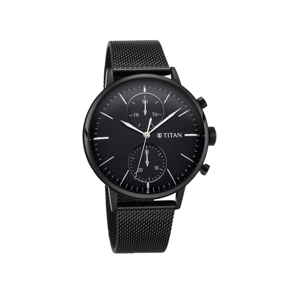 Titan Light Leathers IV Analog Black Dial Mens Watch-90135NM01 (B099WP562X) Amazon Price History, Amazon Price Tracker