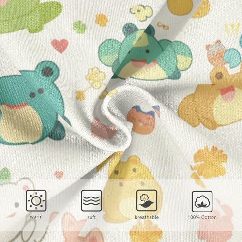 KLL Cute Frog Pattern Toddler Boys Cotton Underwear Breathable Children Panties3