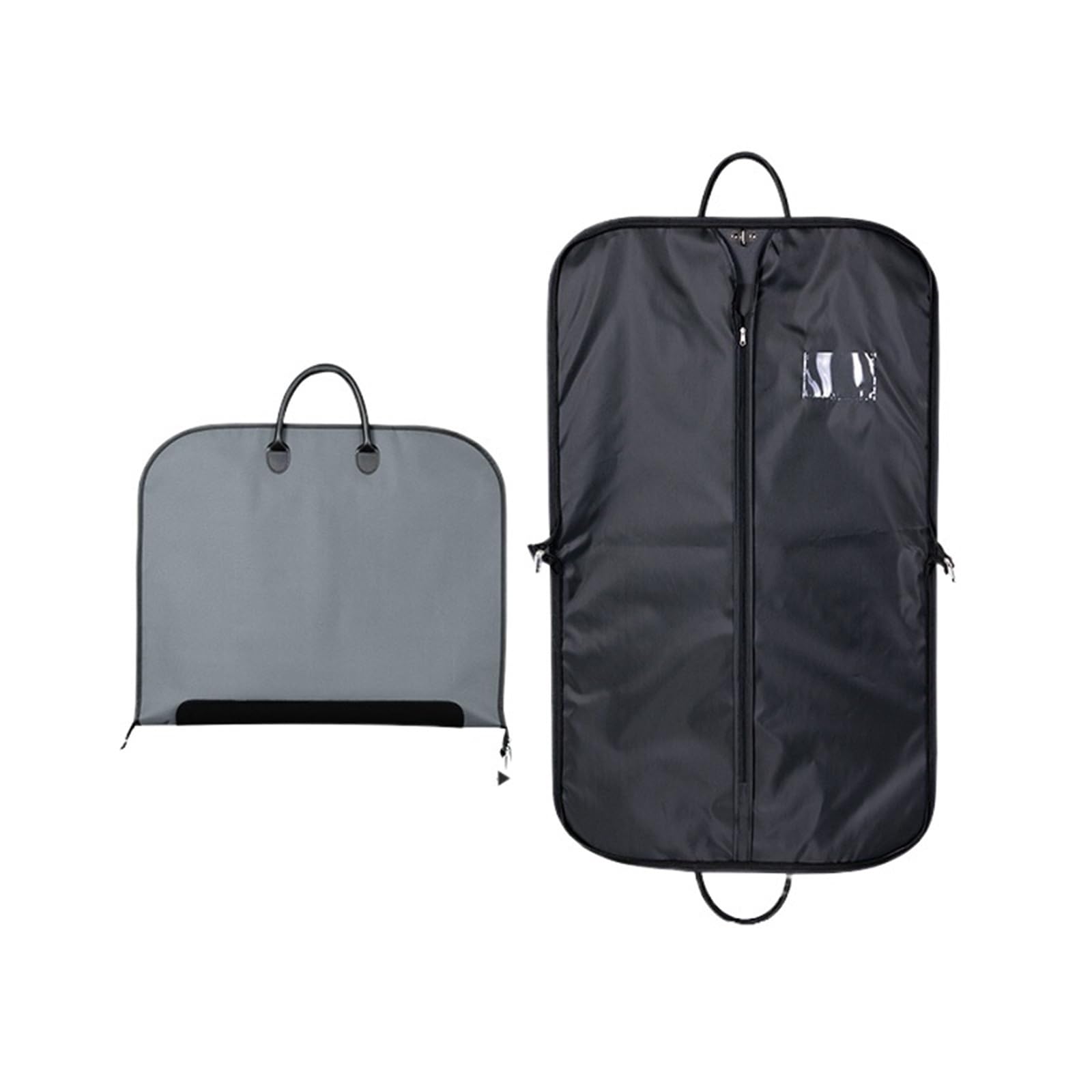 Kleidersack Anzug Oxford-Stoff-Kleidersack mit Reißverschluss, Schrank-Aufbewahrungs-Organizer for Anzüge, Kleidermäntel, Kleidung, Tragetasche, Geschäftsreisen(Grey)