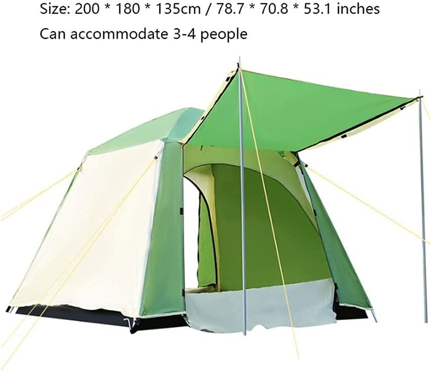 Carpa plegable automática para camping de 3-4 personas miniatura 2