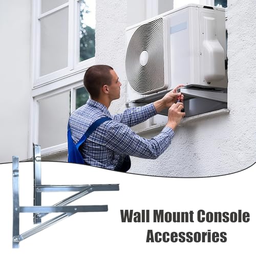 Support mural pour climatiseur résistant console solide cage unité AC extérieure