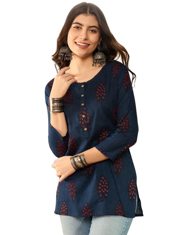 Vaamsi Women’s Ethnic Motifs Regular Top Vaamsi Women’s Ethnic Motifs Regular Top