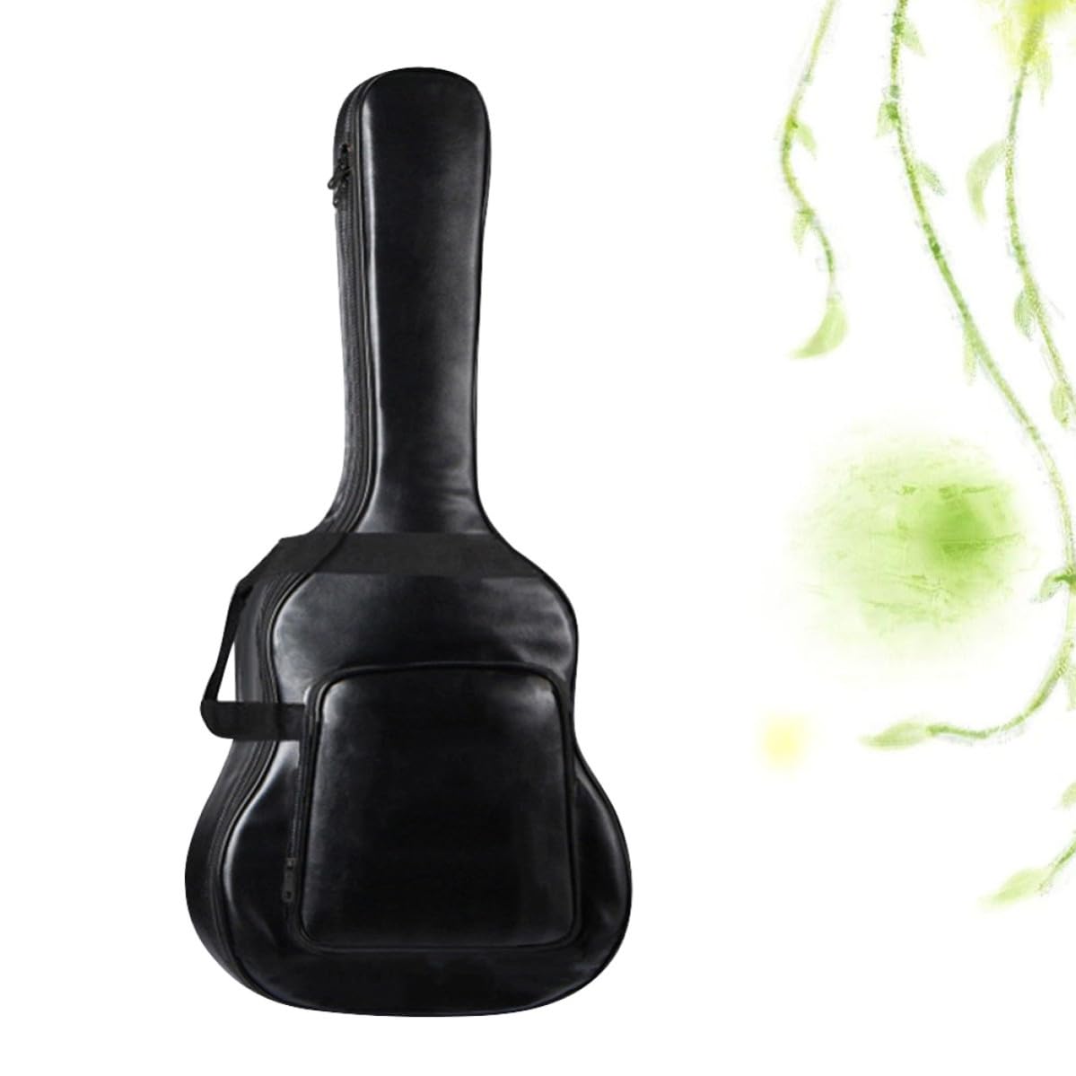 Custodia Ampia Pollici da Chitarra 40/41 in per Acustica Pu Resistente All'acqua Doppia Tracolla Imbottita Tasca Esterna per Viaggio e Performance All'aperto