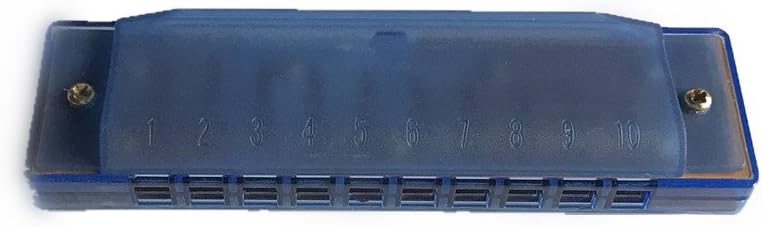 Koogel 2 PCS Translucent Kids Harmonica,10 Hole Children Harmonicas Educational Toys for Beginners Kids Party Holidays(Blue,Pink) : Toys & Games