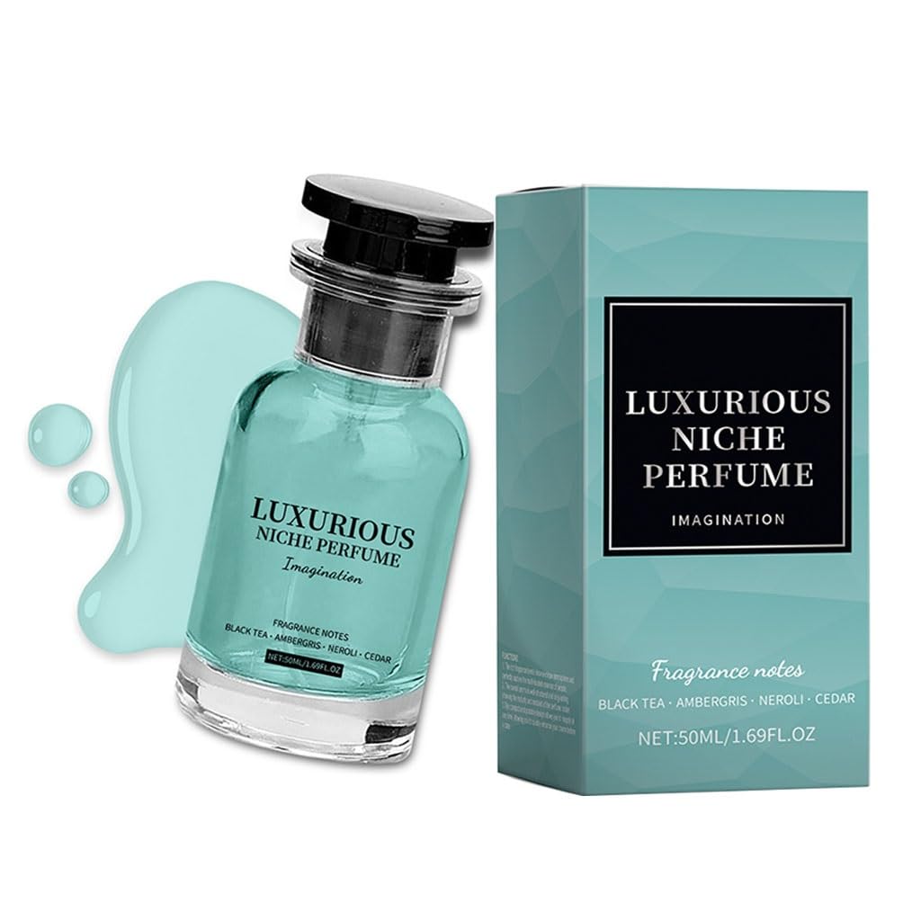 Ambergris Niche Perfume - Fresh & Long-Lasting Charm, Woody & Marine Scent, Noble Temperament(2pcs)