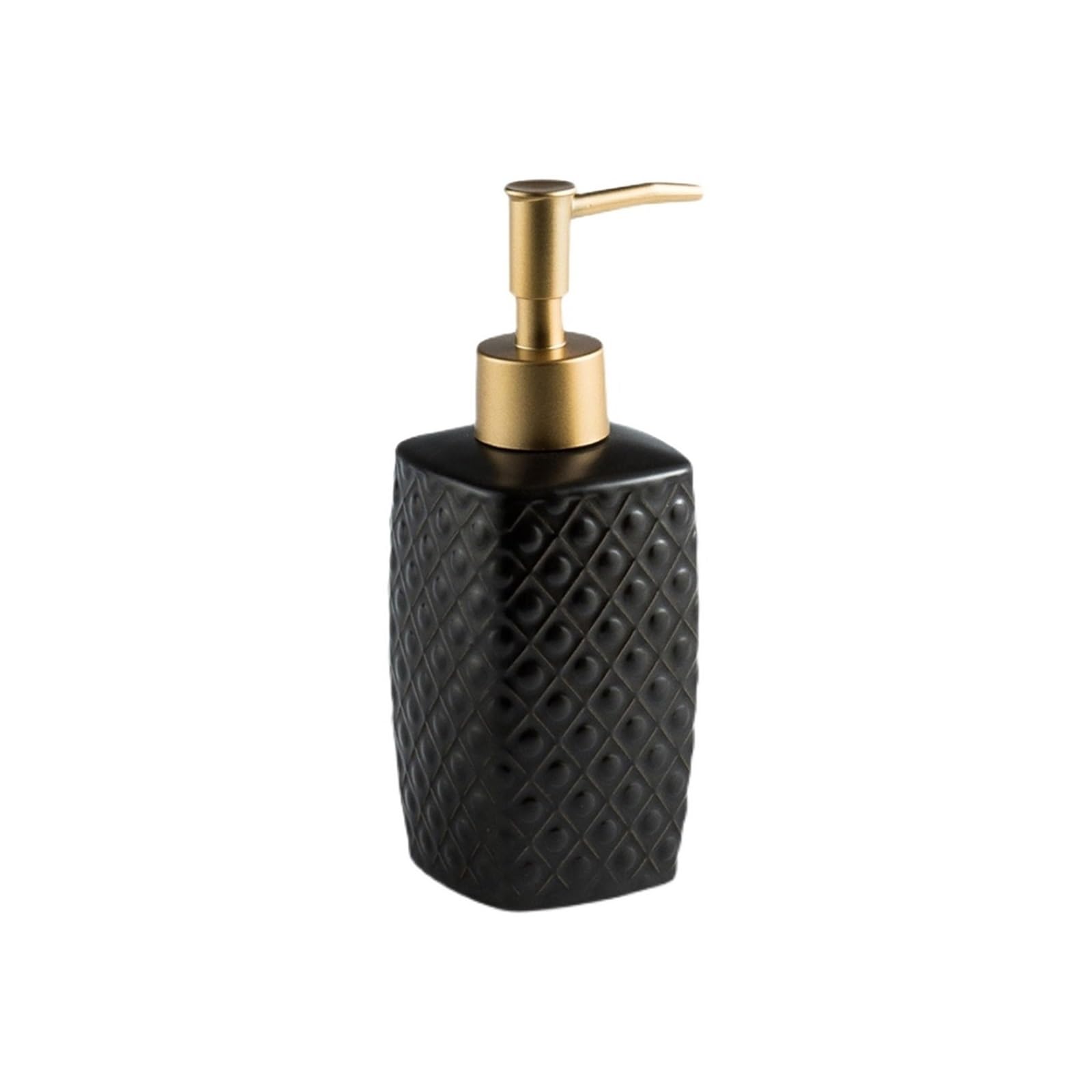 Home Soap Dispenser 310ml Ceramics Liquid Lotion Bottles For Bathroom Kitchen Shower Dispensers(Black)