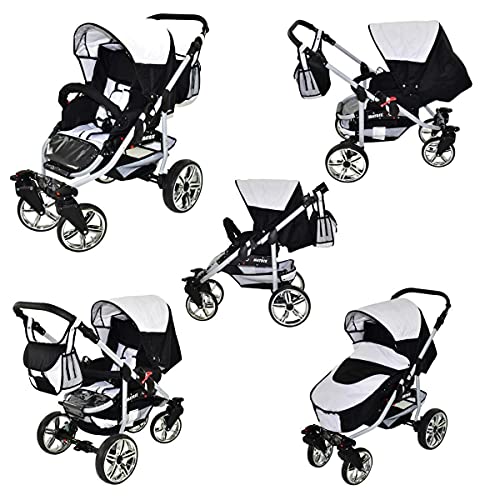 Kinderwagen 3 in 1 alles in einem Isofix Kombi Komplettset mit Autositz Matrix II by ChillyKids Rock 2in1 ohne Autositz