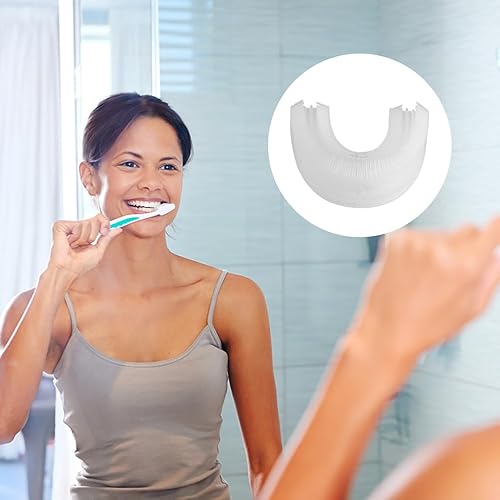 Miniatura 8 de HEALLILY 2 unids en forma de U cabeza de cepillo de dientes de silicona automática cabezales de cepillo de dientes eléctrico repuesto repuesto para