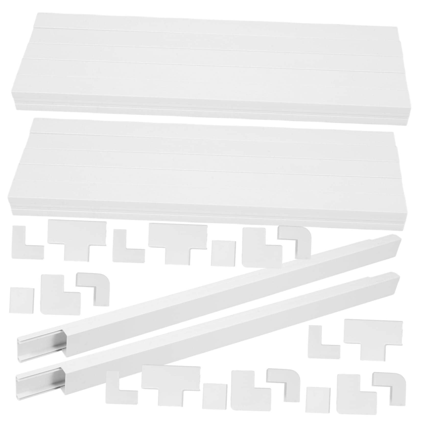 Artibetter Cache-câbles Mural Intégré Bande Adhésive pour Gestion Cordon Cache-Fils pour Maison Bureau Protection Câble Murale
