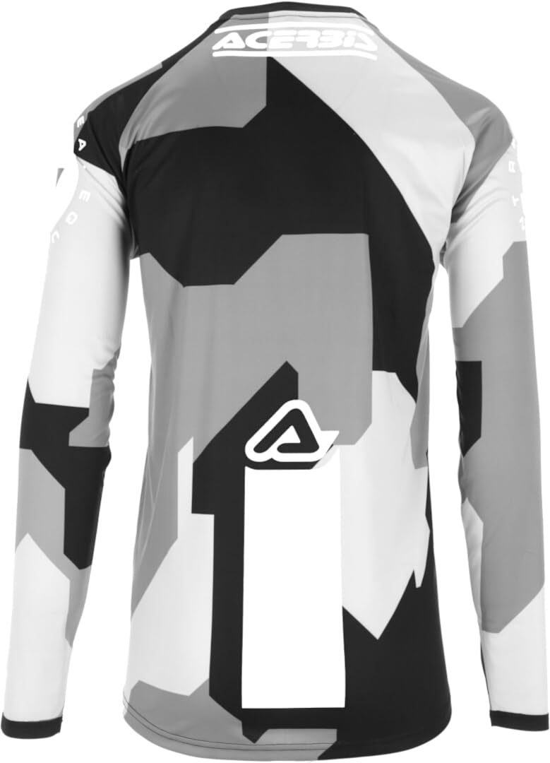 Acerbis MX Linear Sumbawa Maglia da motocross, nero/grigio, XL