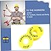HOLIDYOYO 10Pcs Push Button Emergency Stop Ring Circular Warning Sign for Emergency Situations Sturdy Alarm Ring Easy Installation