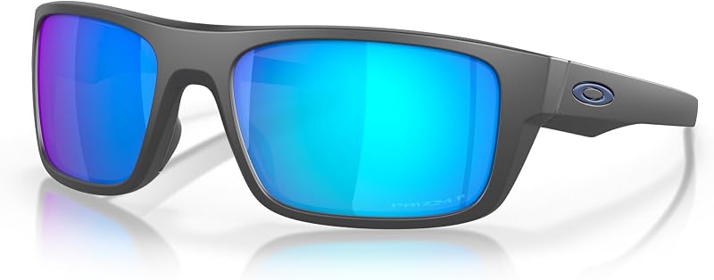 Man Sunglasses Matte Dark Grey Frame, Prizm Sapphire Polarized Lenses, 61MM