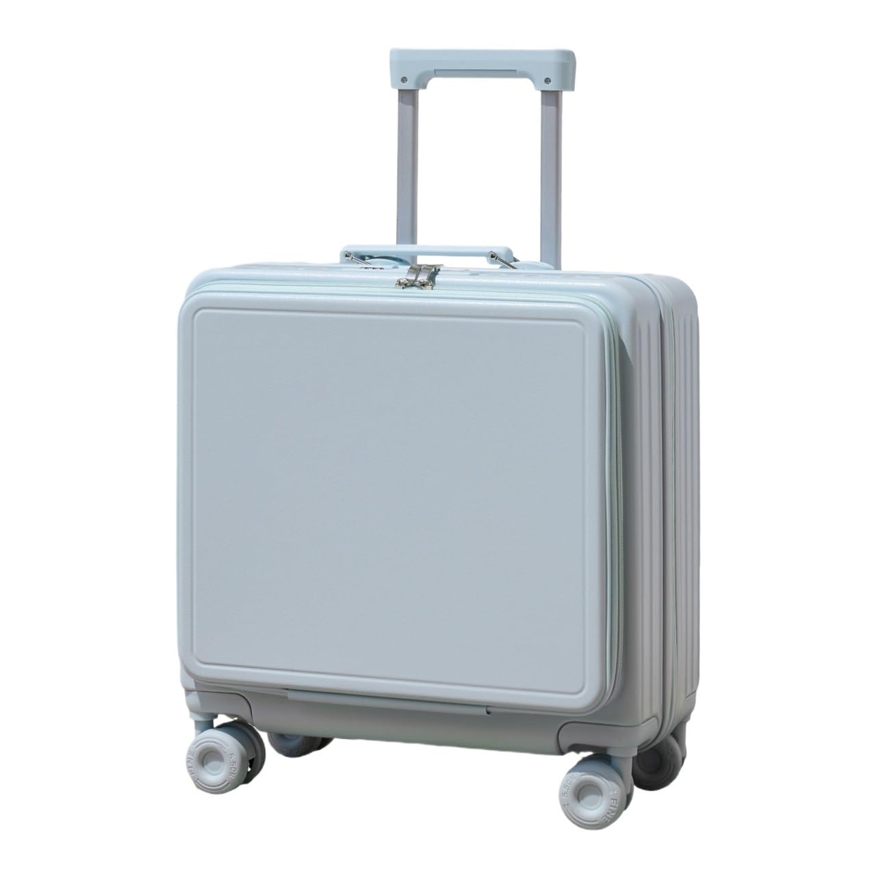 Valigia Valigia Multifunzionale con Apertura Frontale E Password Valige Bagaglio Mano(Blue,20inch)