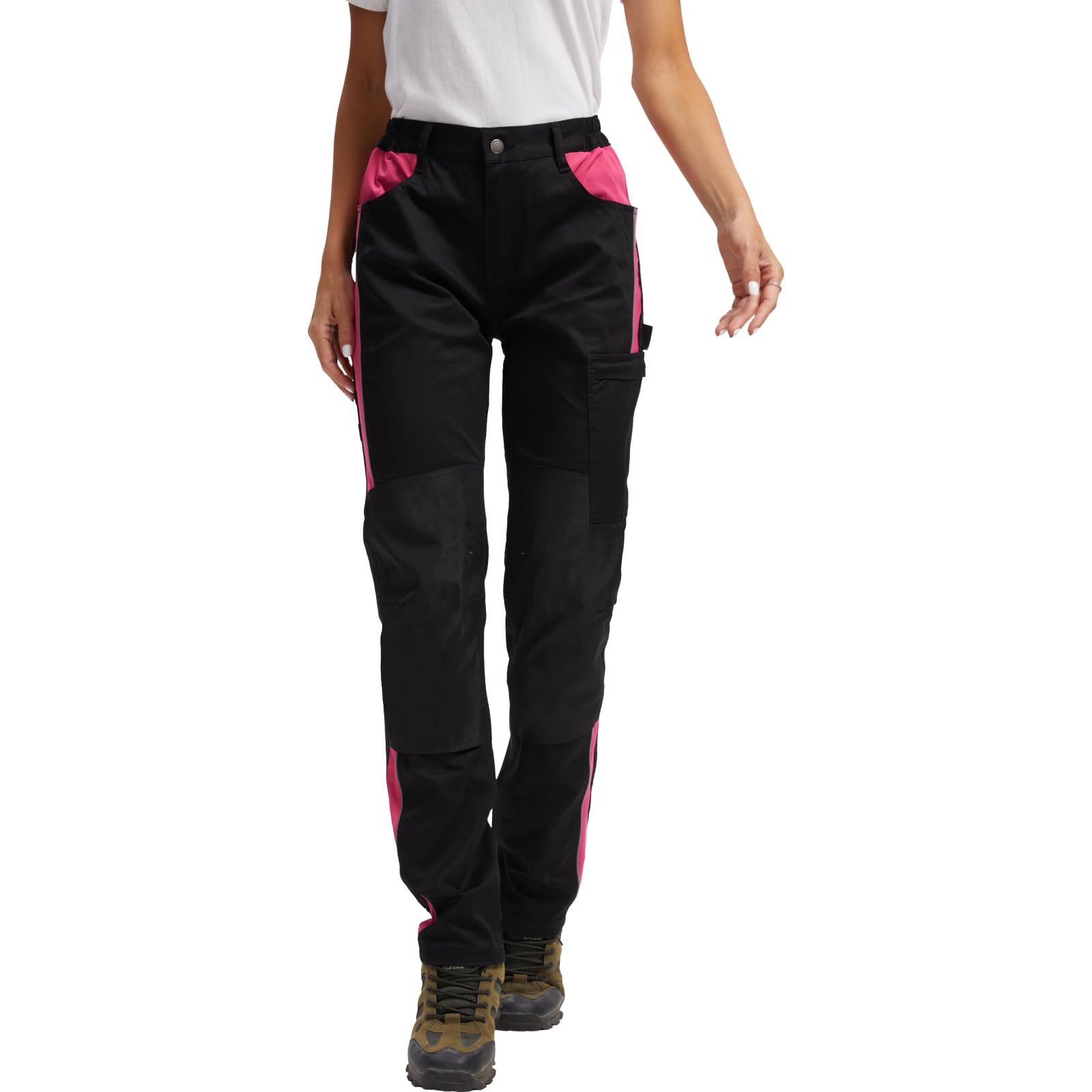 WORK IDEA Damen-Arbeitshose in Figurbetonter Passform, elastisch und leicht, mit Mehreren Funktionaltaschen.