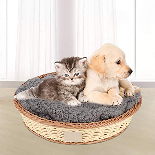 Cama interior para animais de estimação tecido à mão, confortável ninho de gato, para loja de animai