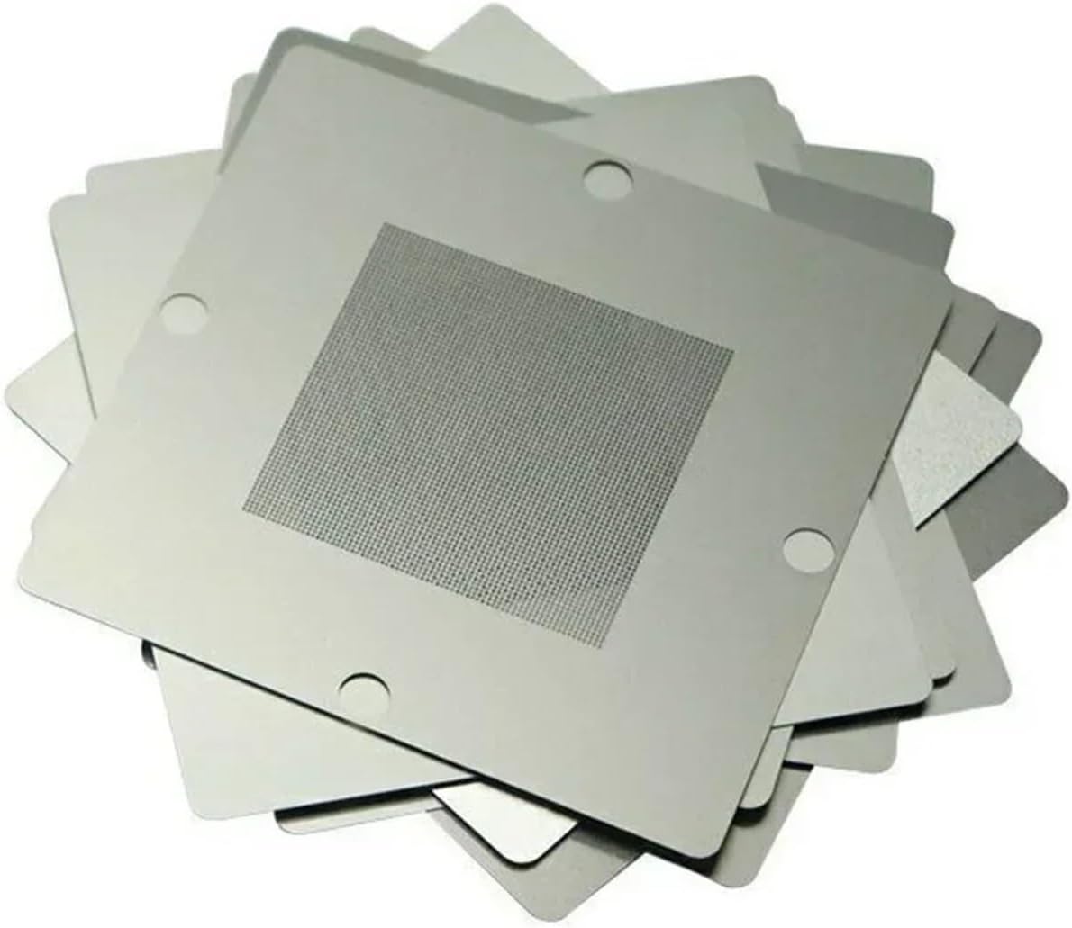 1pc Reballing Kit 90mm Reball Station Fixture Jig With 10PCS Universal Stencil Aluminum Alloy Rework Kit Manua Tools(10pcs stencils)