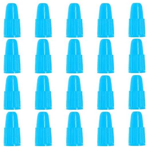 OGE Presta Valve Caps Blue,Plastic Bike Dust Caps Tire - Bicycle Presta/French Valve stem Cover for MTB Mountain/Road Bikes, Bike Accessories,Outdoors(20 Pack)