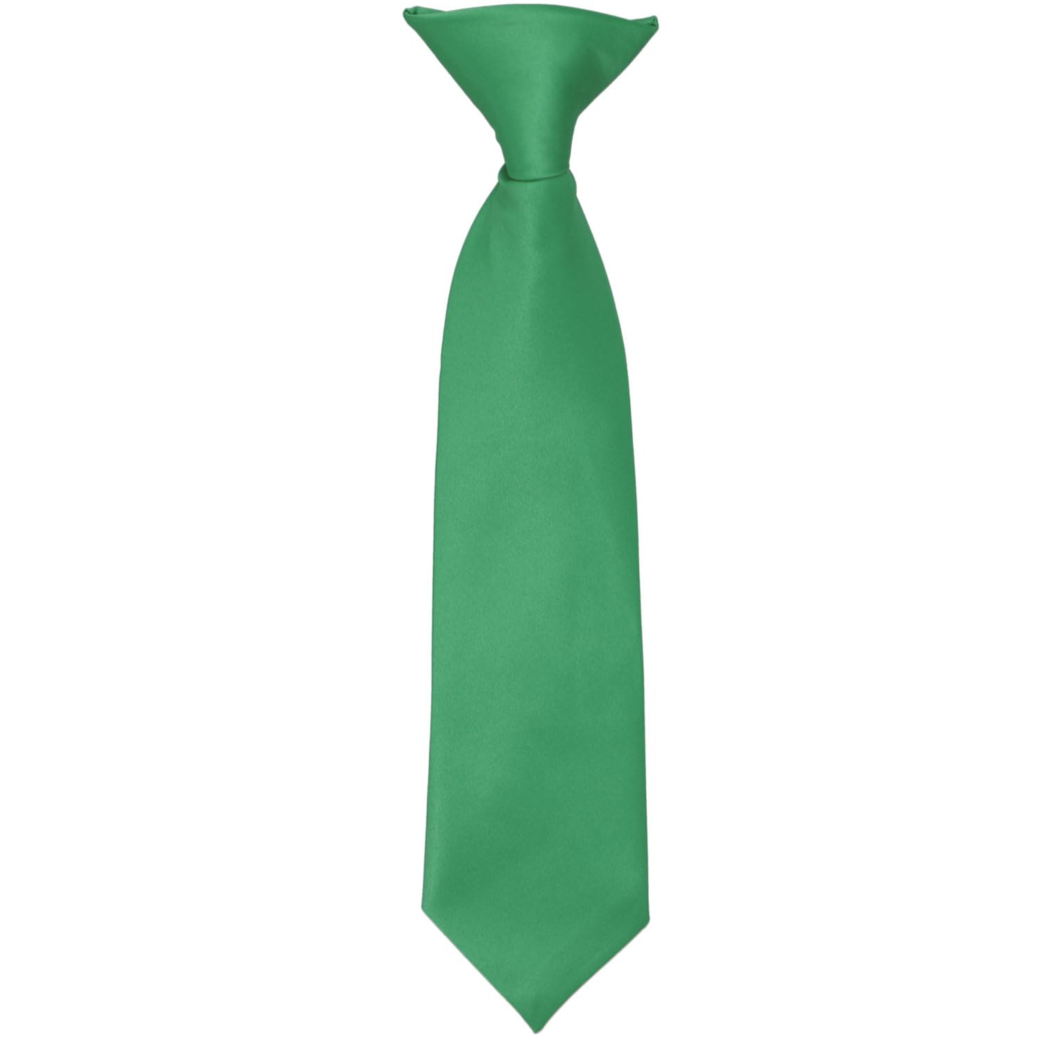tiemart Boys' Palm Coast Coral Solid Color Clip-On Tie, 8