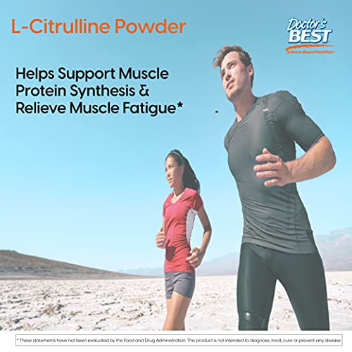 Doctor's Best L-Citrulline Powder, Helps Improve Circulation & Muscle Maintenance, Non-Gmo, Vegan, Gluten Free, Soy Free, 200G #TOP5