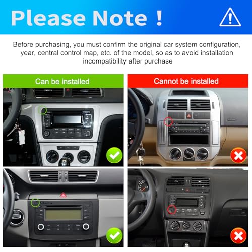 Android 15 4G+64G GOHHDL Autoradio 2DIN avec Navi pour VW Golf 5 6 Polo Touran, grand écran tactile 7 pouces avec GPS Na