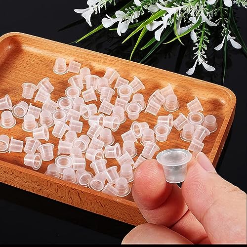 Image of Urknall 1000pcs Medium Size Ink Caps Tattoo Ink Cups for Ink Holder Tattoo Caps for Tattoo Ink